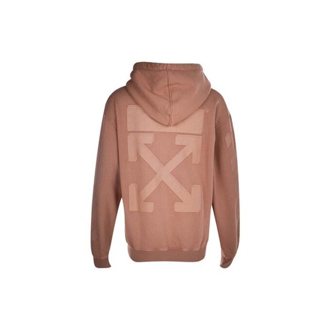 Off-White Slim Fit rosa hettegenser i bomull