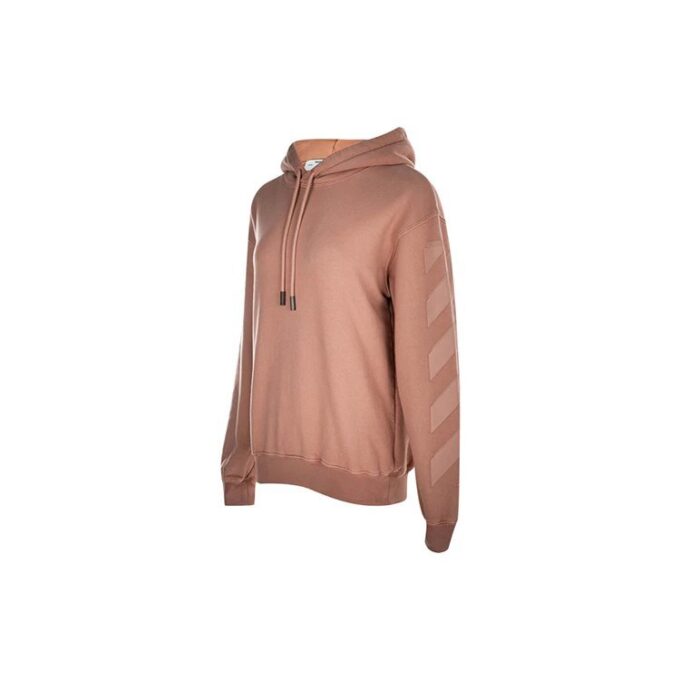 Off-White Slim Fit rosa hettegenser i bomull