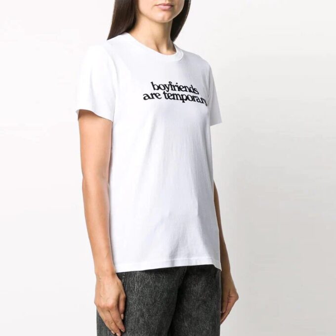 Off-White Slogan Alfabet-trykk Kortærmet Slim Fit-versjon Hvit