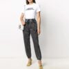 Off-White Slogan Alfabet-trykk Kortærmet Slim Fit-versjon Hvit