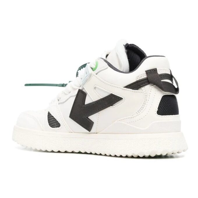 Off-White Sponge Mid-Top Sneaker «White Black»