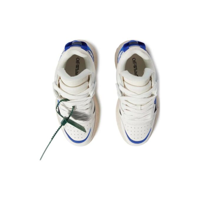 Off-White Sponge Mid-Top Sneakers «White Blue»