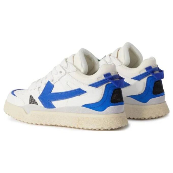 Off-White Sponge Mid-Top Sneakers «White Blue»