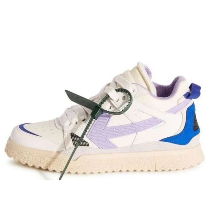Off-White Sponge Mid-Top Sneakers &laquo;White Blue Purple&raquo;