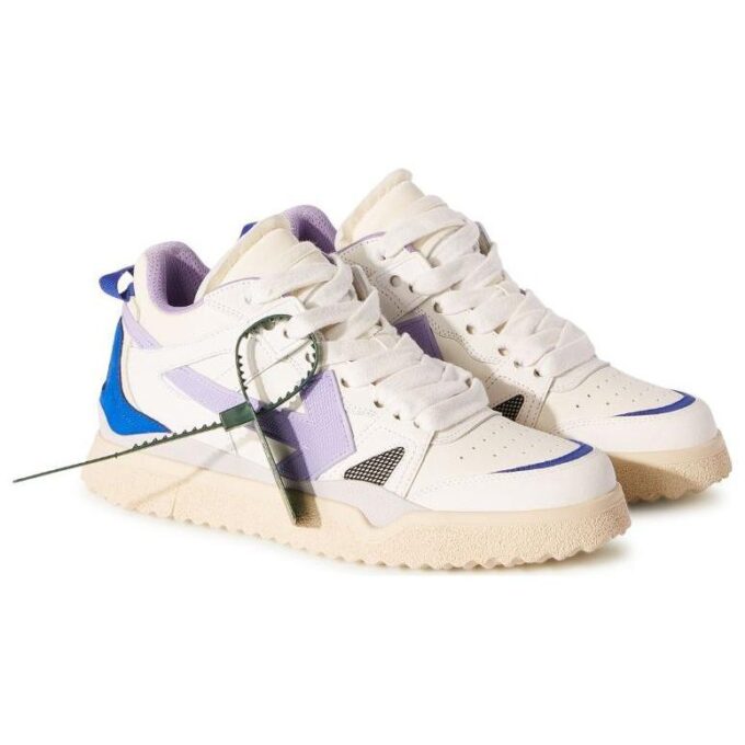 Off-White Sponge Mid-Top Sneakers &laquo;White Blue Purple&raquo;