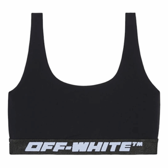 Off-White sports-BH med logo-bånd «Black»
