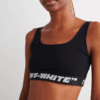 Off-White sports-BH med logo-bånd «Black»