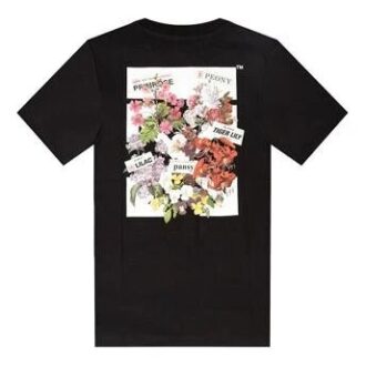 Off-White SS19 Flower Arrows Sketch Print kortærmet Shorts