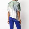 Off-White SS20 asymmetrisk kant med abstrakt trykk
