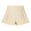 Off-White SS20 Korte bukser med kort midje Buff White