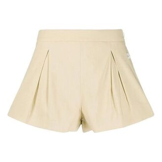 Off-White SS20 Korte bukser med kort midje Buff White