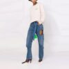 Off-White SS21 Arrows Blomstertrykk Løs Passform Kremhvit Hettegenser