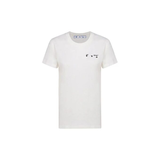 Off-White SS21 Back Arrow bomullskortærmet hvit