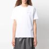 Off-White SS21 Blomstertrykk Kortærmet Slim Fit-versjon Hvit