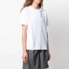 Off-White SS21 Blomstertrykk Kortærmet Slim Fit-versjon Hvit