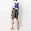Off-White SS21 Blomstertrykk Kortærmet Slim Fit-versjon Hvit