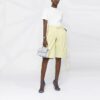 Off-White SS21 ensfarget rundhalset genser med korte ermer, standardversjon, hvit