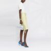 Off-White SS21 ensfarget rundhalset genser med korte ermer, standardversjon, hvit