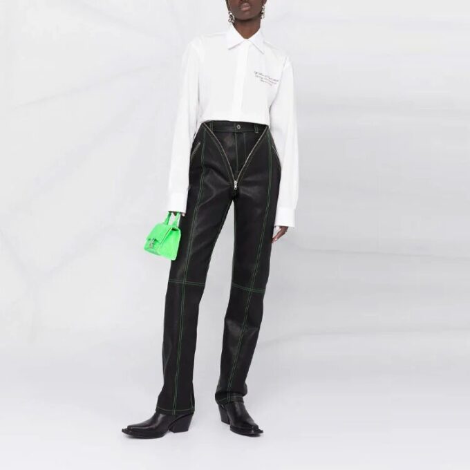 Off-White SS21 Langermet skjorte Hvit