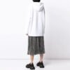 Off-White SS21 Logo-genser med hette Hvit