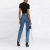 Off-White SS21-logo, rund hals, kort ermet, slim fit, svart T-skjorte