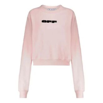 Off-White SS21 Logo Rundhalset Hettefri Hettegenser Rosa