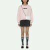 Off-White SS21 Logo Rundhalset Hettefri Hettegenser Rosa