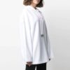 Off-White SS21-logo-trykk, hettegenser, hvit