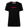 Off-White SS21 Logo-trykk Rund hals Kort ermet Slim fit Svart T-skjorte