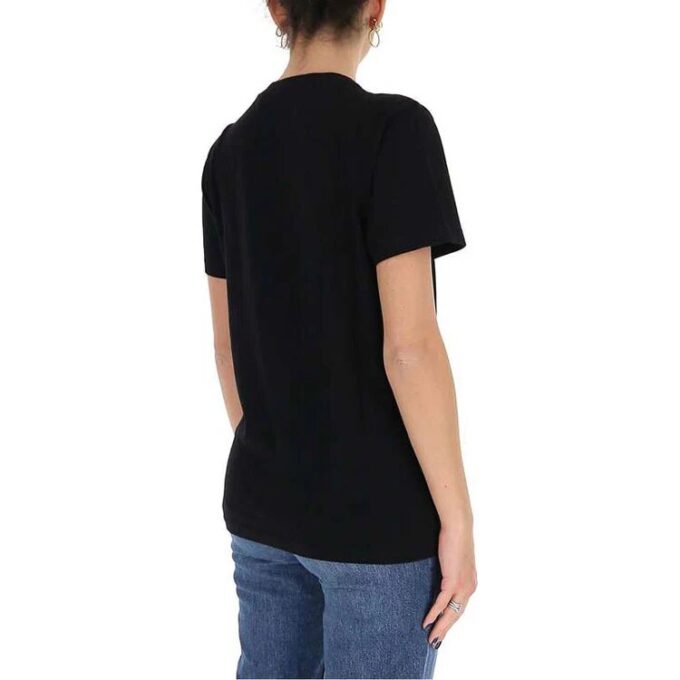 Off-White SS21 Logo-trykk Rund hals Kort ermet Slim fit Svart T-skjorte