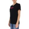 Off-White SS21 Logo-trykk Rund hals Kort ermet Slim fit Svart T-skjorte