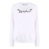 Off-White SS21 Logo-trykk Swea Hvit