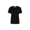 Off-White SS21 T-skjorte med kort erme, svart, med pilemønster og logo-trykk