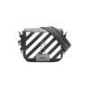 Off-White Stripe Mini skulderveske Svart/Hvit