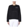 Off-White Svart Logo Rundhalset Pullover-Hettegenser Svart