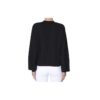 Off-White Svart Logo Rundhalset Pullover-Hettegenser Svart