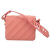 Off-White Svart messenger-veske i rosa okseskinn «Black Pink»