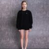 Off-White svart pilt svart hettegenser
