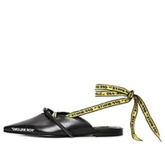 Off-White svarte tøfler