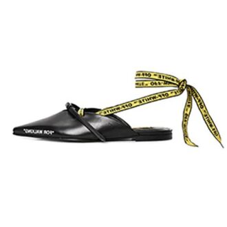 Off-White svarte tøfler