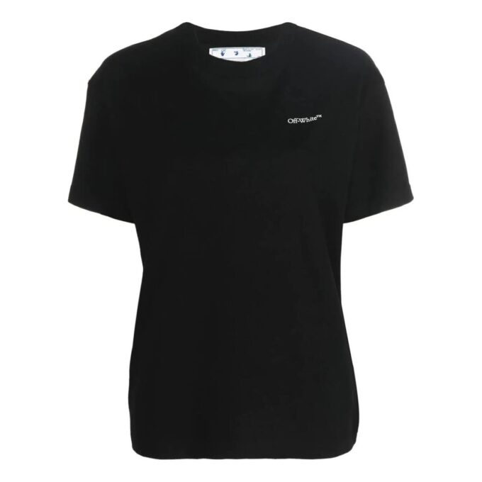 Off-White T-skjorte med blomster- og Arrows-logo «Black»