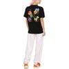 Off-White T-skjorte med blomster- og Arrows-logo «Black»