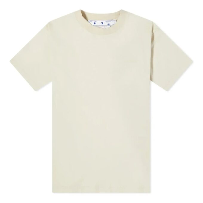 Off-White T-skjorte med Diag-trykk «Beige»