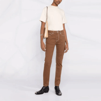 Off-White T-skjorte med Diag-trykk «Beige»
