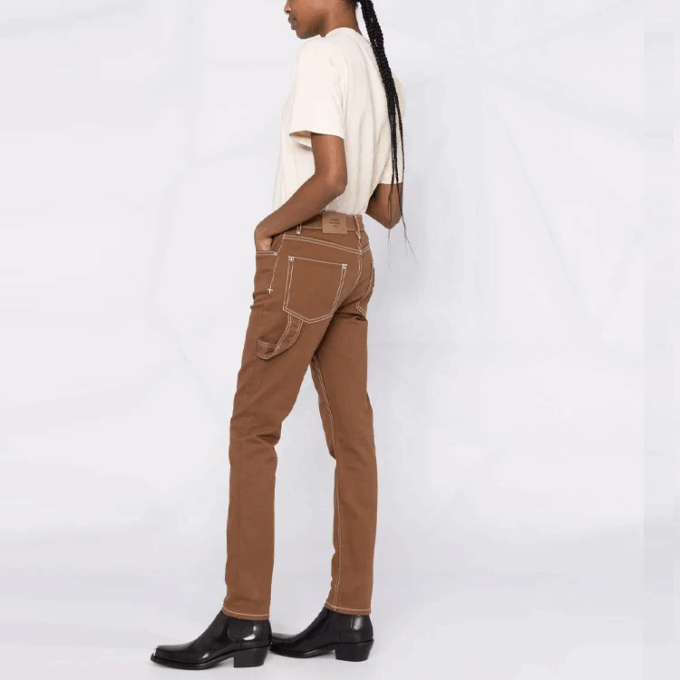 Off-White T-skjorte med Diag-trykk «Beige»