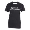 Off-White T-skjorte med kort erme, slim fit og trykt slagord i svart