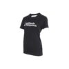 Off-White T-skjorte med kort erme, slim fit og trykt slagord i svart