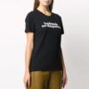 Off-White T-skjorte med kort erme, slim fit og trykt slagord i svart
