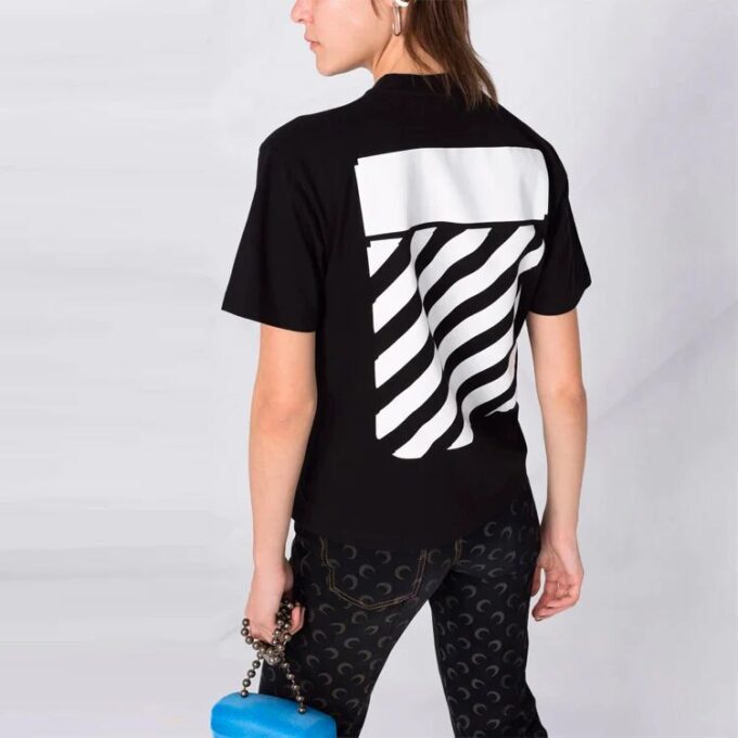 Off-White T-skjorte med logo-trykk «Black»
