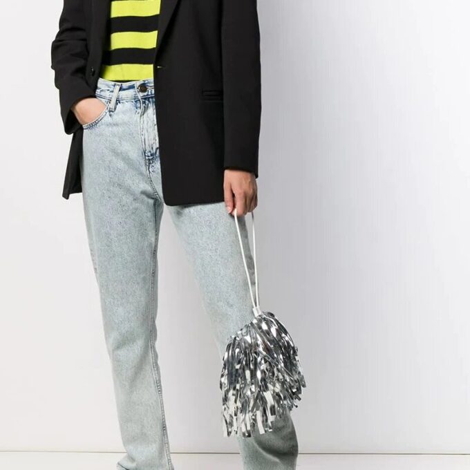 Off-White Tassel Drawstring Sølv